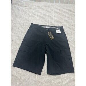 Lee Heritage Men’s Cargo Shorts Size 32 Black Regular Fit Stretch NWT